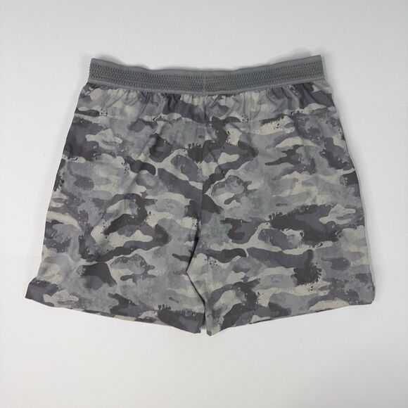 Fabletics The Fundamental Short Mens Size L Gray Camo Lined Athleisure Gym - Picture 2 of 9